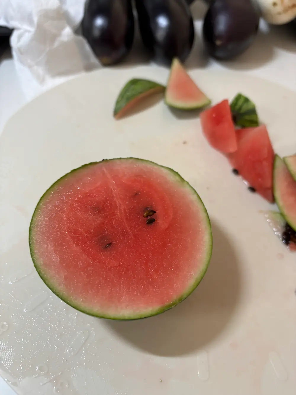 甘小丸スイカの断面